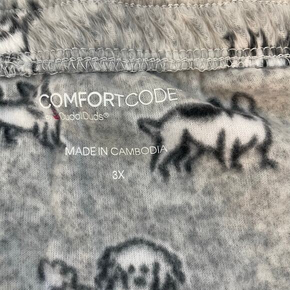 Comfort Code by Cuddl Duds Pink Dot Pajama Set Dog Print Pants Women’s 3X - Picture 5 of 16